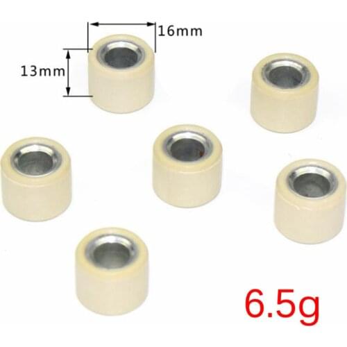 6Pcs GY6 50 80cc Driving Wheel Variator Roller Modified Scooter Engine Parts Brand New And High Quality