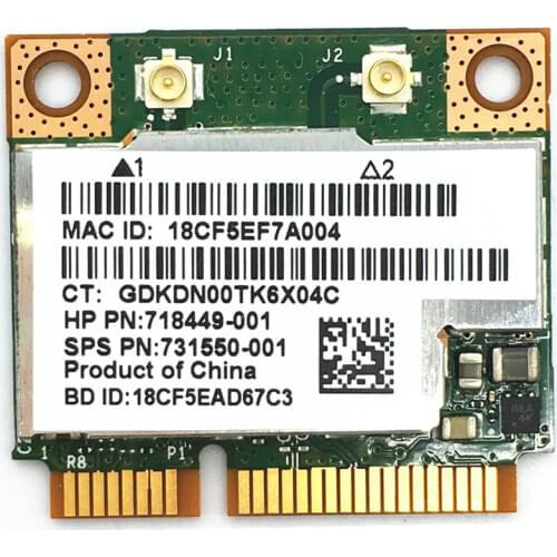 Broadcom BCM943228HMB BCM43228 Half Mini PCI-e Wlan Wireless BT Support Bluetooth 4.0 Card 300M for 210 G1/820 G1