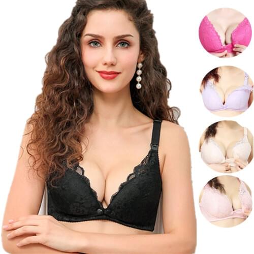 Breastfeeding Cotton Maternity Nursing Bra Sleep Bras For Mothers Feeding Nursing Pregnancy Clothes Women Open Buckle Underwear
