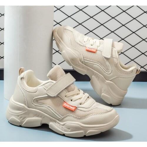 2021 Spring/Autumn Children Shoes Unisex Boys Girls Sneakers Mesh Breathable Casual Kids Running Shoes Leather Comfort Trainers