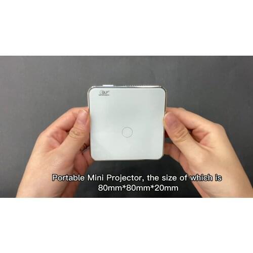 DLP 3D Mobile Smart Mini Projector 4K LED Home Theater RGB LED Android 1080P Portable Pocket Projector