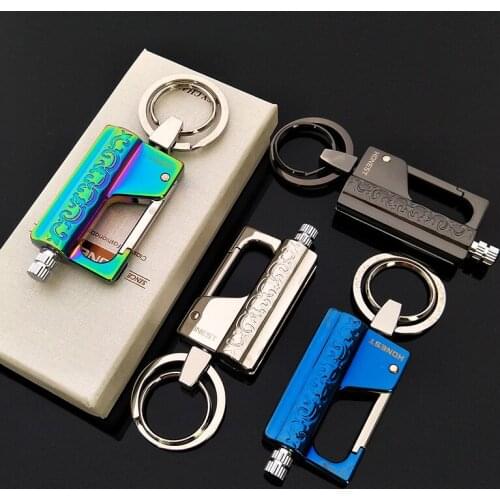 Honest Million Times of Creative Match kerosene key chain waterproof portable have 4 Colors Lighter