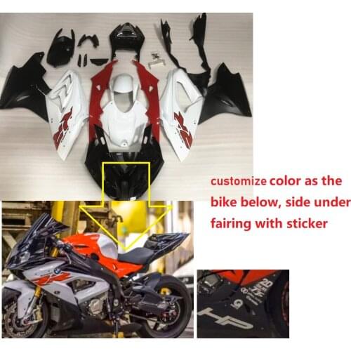 Fairing kit For bmw s1000rr 2017 2018 Motorcycle bodywork ABS Plastic With Rear Tank Cover Frame cover （Customized color