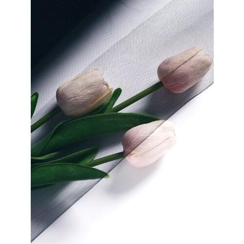 Korean Polyester Fairy Yarn Curtain Wedding Bouquet Flower Wrapping Material Jumboo Roll