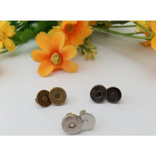 10set / Pack 10mm Strong Magnetic Snap Fasteners Clasps Buttons Handbag Purse Wallet Craft Bags Parts Accessories