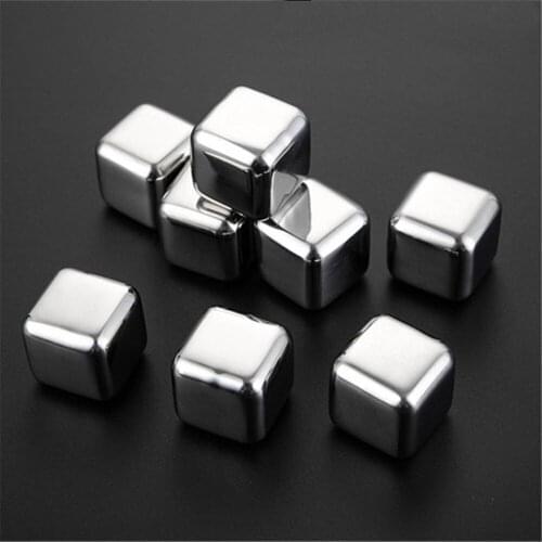 304 Stainless Steel Ice Cubes Metal Quick-Frozen Ice Granulator Wine Beer Cooler Chiller Whiskey Stones,Keep Cold Longer