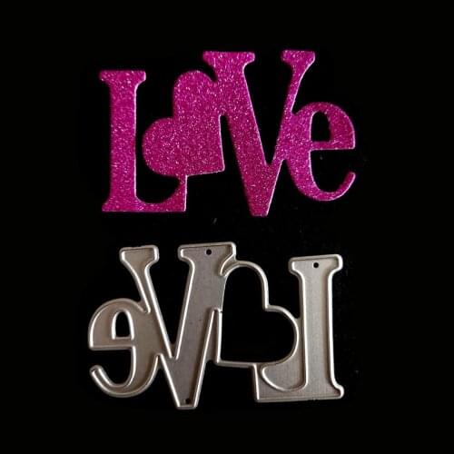 LOVE Cutting Dies Christmas Dies Metal Cutting Dies Stencils for DIY Scrapbooking Album Stamp Paper Card Embossing
