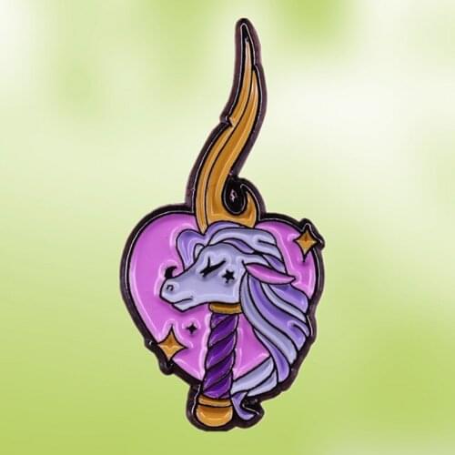 Cute magical unicorn wand fantasy Fairy enamel pin enjoy adventures with this brooch