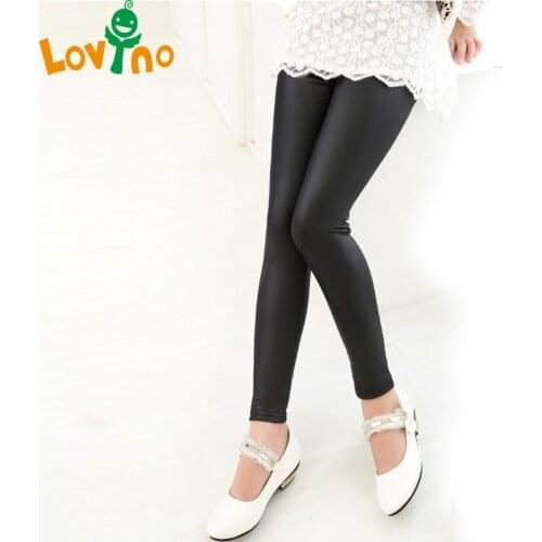 Fashion Toddler Baby Girl Stretch Leggings Solid Faur PU Leather Pants Lolita Cool Little Girl Trousers Hot Sell new best