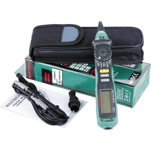 MasTech MS8211D Pen Type Digital Multimeter Auto Range DMM Multitester Voltage Current Tester Logic Level Tester