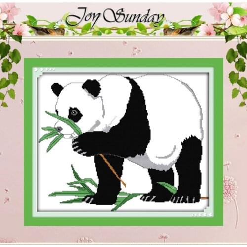 Panda(2) Patterns Counted Cross Stitch 11CT 14CT Cross Stitch Sets Wholesale Animal Cross-stitch Kits Embroidery Needlework