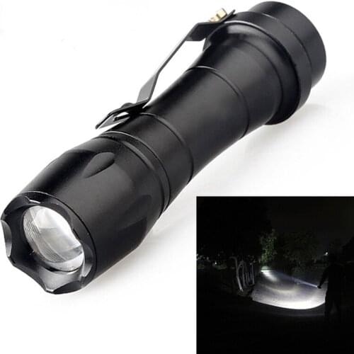 Portable 4000LM Aluminum Mini Torch Lamp Zoomable Q5 AA/14500 LED Flashlight for Household Outdoor Climbing Super Bright Light