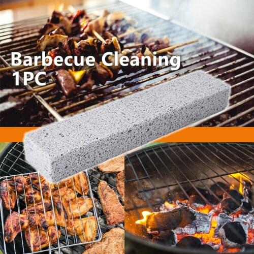 Barbecue Cleaning Stone BBQ Racks Stains Grease Cleaner BBQ Grill Cleaning Brick Block Grey Kitchen Tools Gadgets Cocina