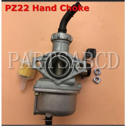 PZ22 Carburetor 22mm Intake Carb Hand Choke 110CC 125CC ATV Quad Dirt Bike Go Kart Parts