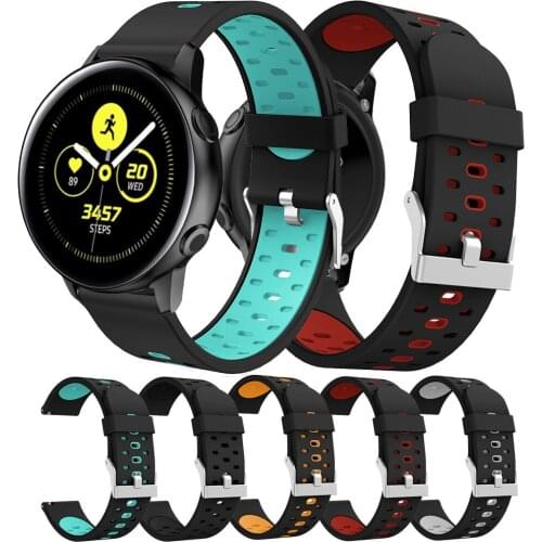 Silicone sport watch band For Galaxy watch active /42mm smart watchstrap For Samsung Gear S2 Original Replacement New bracelet