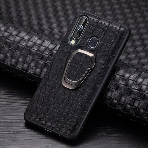AMMYKI Silicone Bracket Case For Samsung Galaxy A8S A10S A20 A30 M10S Pu leather Case for Samsung Galaxy A20E A20S A60 M40 Case