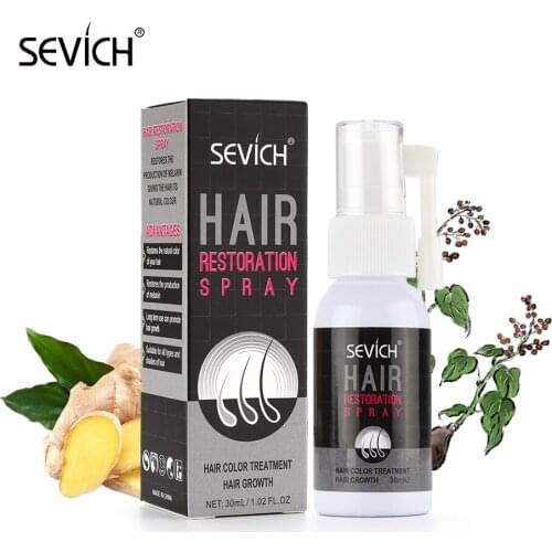 Sevich Herbal Hair Restoration Spary 30ml Hair Loss Product Hair Color Treatment & Hair Growth Spray Thicken Thin Hair