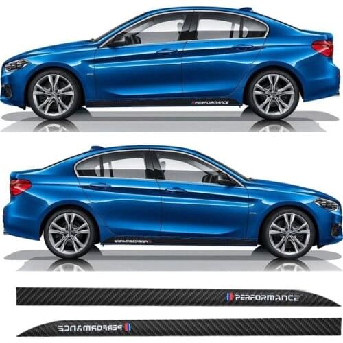 For BMW F30 F31 F32 F33 F22 F23 F15 F85 F10 E60 E61 G30 E90 M Performance Logo stickers Side Skirt Vinyl Tuning Car Accessories