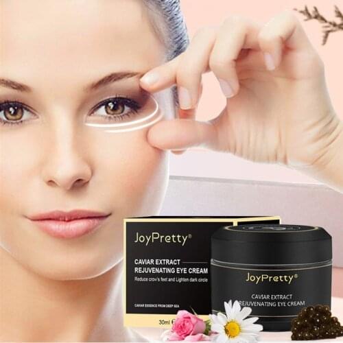 JoyPretty Caviar Repair Eye Cream Improve Dark Circle Reduce Crows Feet Lighten Nourish Moisturizer Anti-Wrinkle Anti-Aging Care