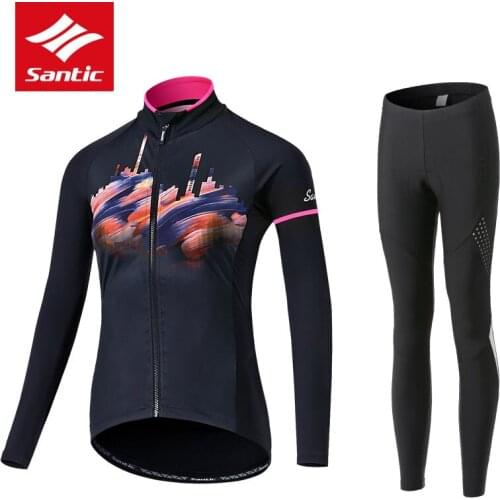 Women Fleece Cycling Jerseys Sets 2021 Autumn Winter Thermal MTB Bike Wear Clothing Ropa Ciclismo Bicycle Jackets