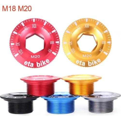 1PCS Bike Crank Cover CNC 7075 aluminum Bicycle Crankset cover cap M18 M20 Lightweight Arm Screws MTB bike parts