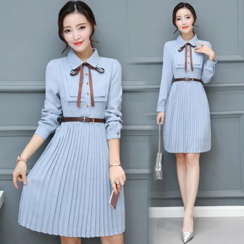 2021 Autumn Winter Vintage Chiffon Casual Midi Dress Bodycon Korean Office Shirt Dresses Elegant Women Party Long Sleeve Vestido