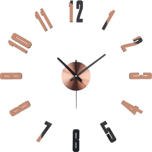 3D DIY Wall Stickers Acrylic Modern Wall Clocks 2019 New Arrival Quartz Clocks Decorative Needles Home Decor Relogio De Parede