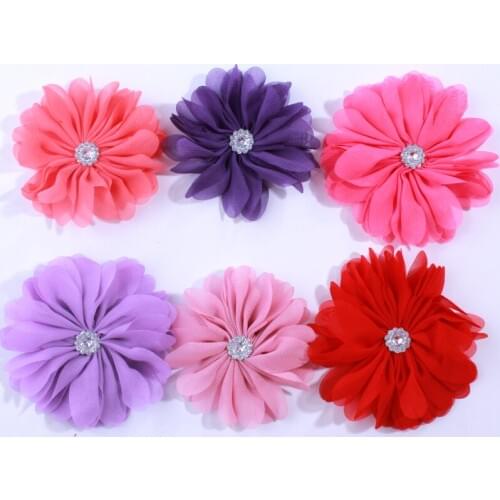10PCS 6.5CM Hot Sale Chiffon Flowers For Home Decoration Artificial Flower For Wedding Invitation