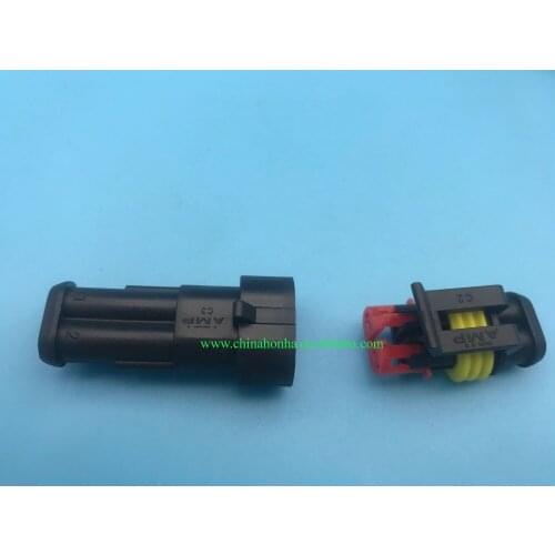 AMP 1.5 DJ7021-1.5 Waterproof Electrical Wire Connector Plug,Xenon lamp connector Automobile Connectors 282104-1/282080-1