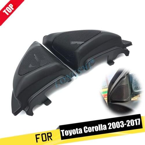 LONGSHI Car Tweeter Refitting Speaker Boxes Audio Door Angle Gum For Toyota Corolla EX 9th Generation 2003 2004 2005 2006-2017