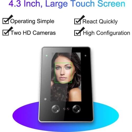 Eseye Biometric Face Facial Recognition Time Attendance System TCP/IP Access Control Employee Time Clock Recorder Machine Reader