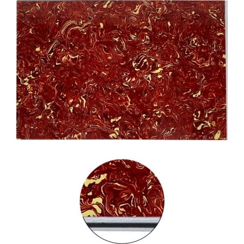 FLEOR 430x290mm Tortoise Shell Guitar Blank Pickguard Material Sheet Scratch Plate 4Ply