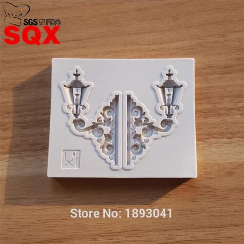 Street lamp shape cake mould, square silicone cake mold, cake decorating tools, kitchen accessories SQ16350