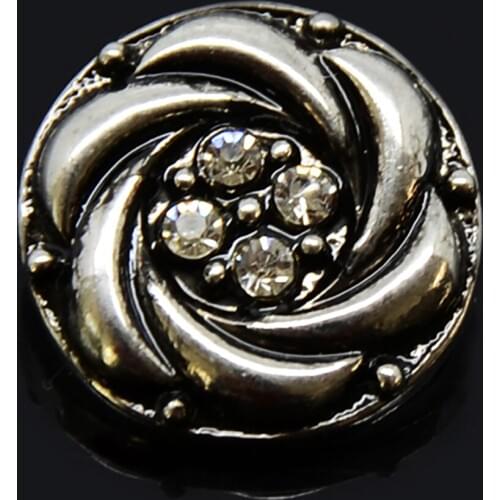 Hot Sale Crystal Snap Button Charm For DIY Women Men Jewelry