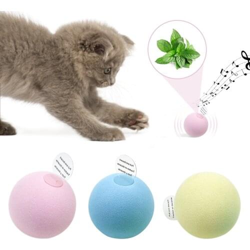 Cat Toy Ball Cats Toy with 3 Different Chirping Sounds Cat Kicker Toys for Car Exercise Funny Pet Toy Ball