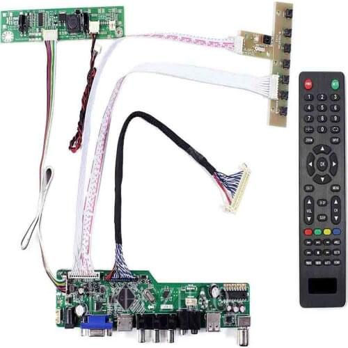 Lwfchao Monitor Kit for M195RTN01.0 M195RTN01.1 TV+HDMI+VGA+AV+USB LCD LED Screen Controller Board Driver