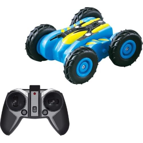 Mini RC Car Tumbling Stunt Car Double-Sided 360 Degree Rotation With Light 2.4G Remote Control Cars ChildrenS Educational Toys