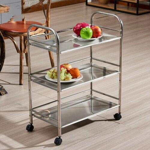 Kitchen Bathroom Trolley Floor Shelf Multi-Layer Removable Storage Rack Space Saving Mobile Storage Rack Organizer With Wheels