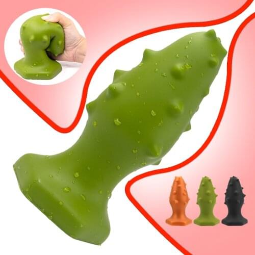 2020 Newst Super Huge Soft Spines Anal Plug Dildo Butt Plug Multipoint Stimulation Prostate Massage Vagina Anus Dilator Sex Toys