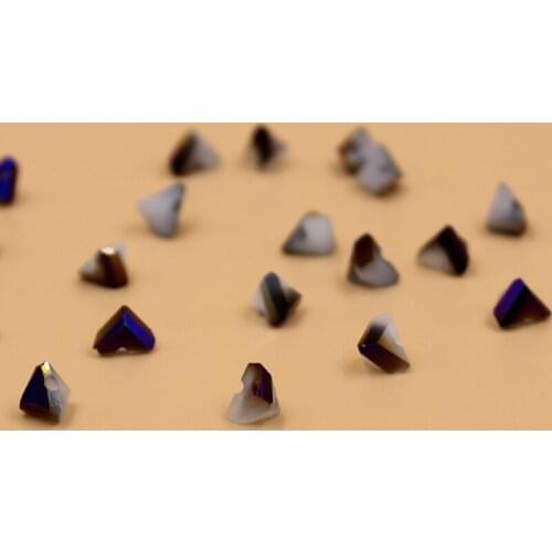 Wholesale 6mm 100pcs Triangle Austria Crystal Beads For Jewelry Making DIY Handmade Bracelet