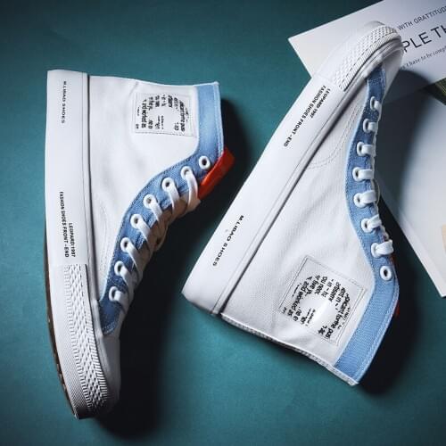 Para high on Man slip sneakers white summer casual espadrilles informales sale casuales men sport lona comfortable breathable