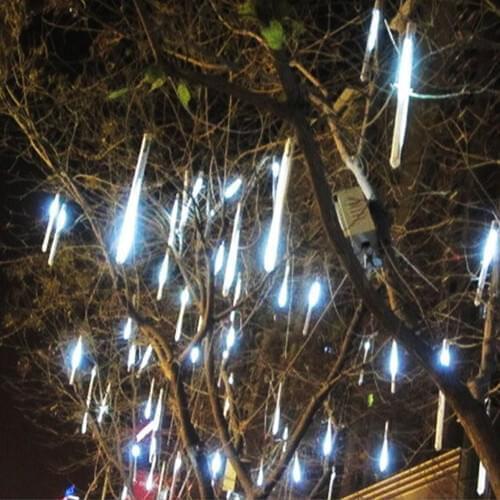 Multi-color 30CM Meteor Shower Rain Tubes AC100-240V LED Christmas Lights Wedding Party Garden Xmas String Light Outdoor