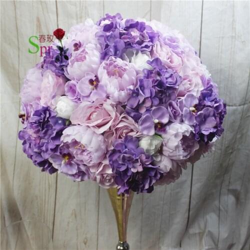SPR 10pcs/lot wedding table center flower ball wedding road lead artificial flore centerpiece wedding backdrop flower decoration