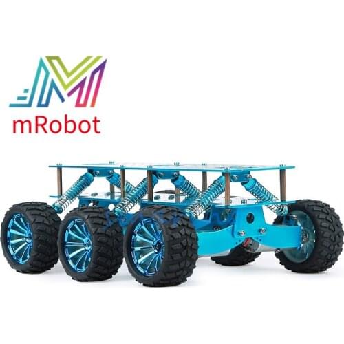 12V Smart Car Chassis Mobile Platform With Shock Absorption Off-road Climbing Car Model for Arduino DIY Robotic Arm Accessories