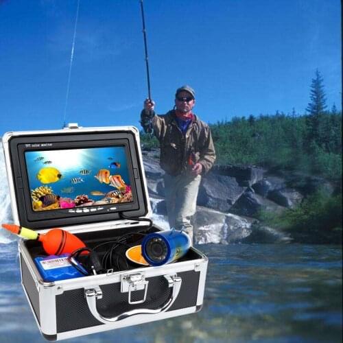 7" Underwater Fishing Ice Fishing Camera Fish Finder 720P 1000TVL 15m/30m/50m Cable Sea Visual LCD Video Camera With DVR