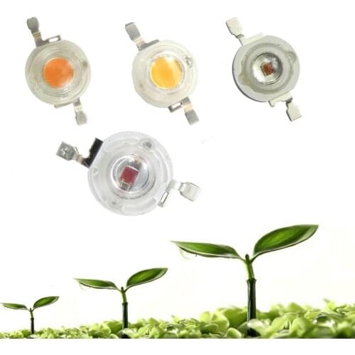 High Lumen 1W 30mil Royal Blue 445nm Blue 460nm Red 620nm Deep Red 660nm White Full Spectrum LED Bead Chip Light For Plat Grow