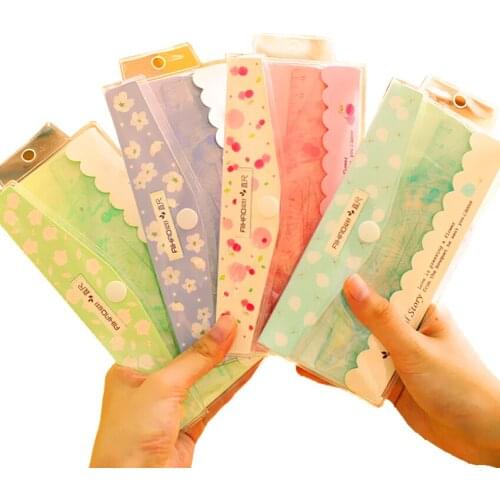 10sets/lot Cute cartoon flower ruler set students' study stationary Multifunction drawing Plastic ruler 4pcs per set wholesale