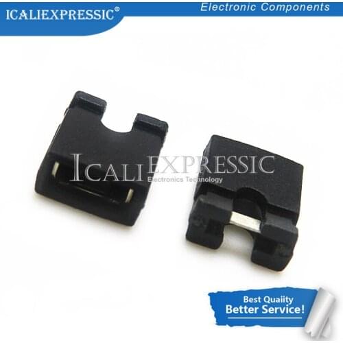 10PCS 2.54mm Circuit Board Jumper Cap Shunts Short Circuit Cap Computer Jumpers Shunt Cap In Stock