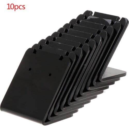 10 Pcs/Set Earrings Shelf Display Stand Holder L Shape Rectangle Acrylic Professional Ear Stud Jewelry Show Bracket Rack 85LB