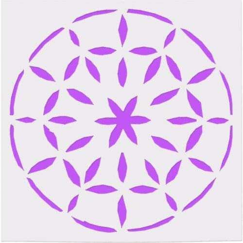 13*13 Creative round Layering Stencils for Diy scrapbook/photo album Decorative Embossing coloring,painting stencil,home decor